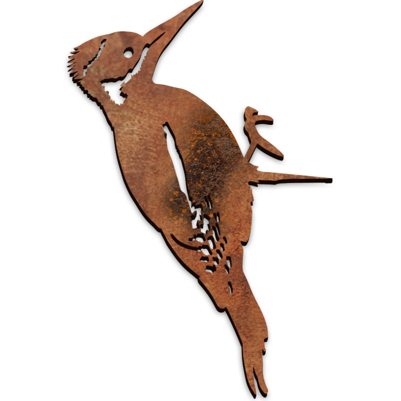 Carpintero en Acero Cortén (46 cm)